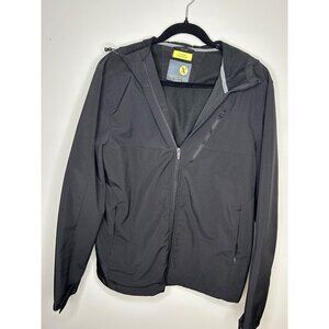 Xersion Men's Black Soft Shell Windproof Water Resistant Jacket Hooded Sz medium